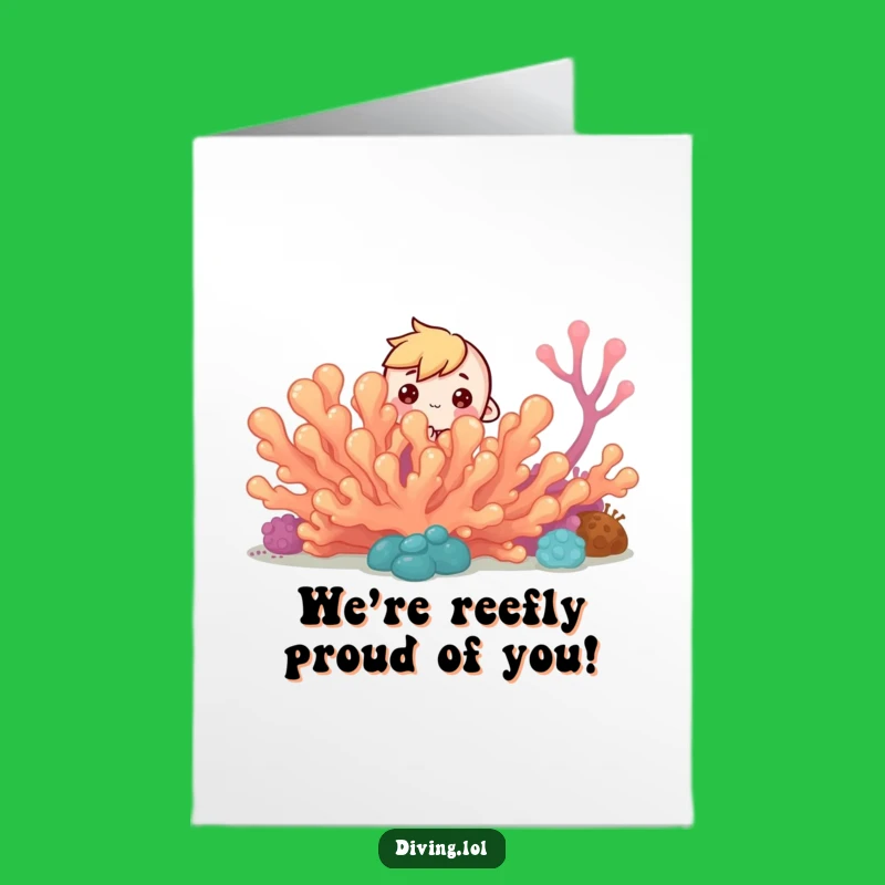 Free Printable Congrats Card: Curious Peek Character Success Greeting Download