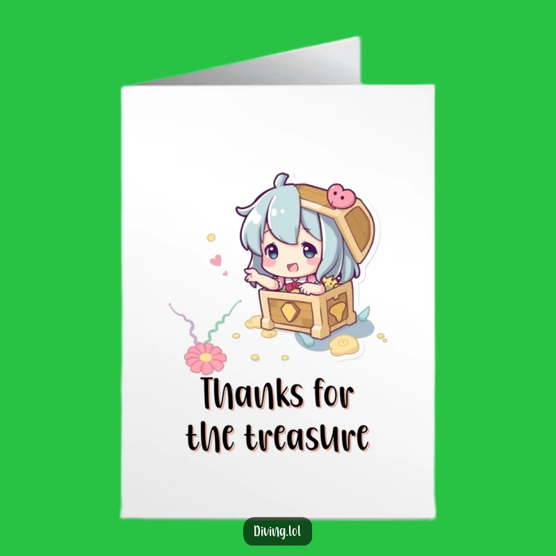 Free Printable Thank You Card: Thankful for Your Treasure of Kindness!