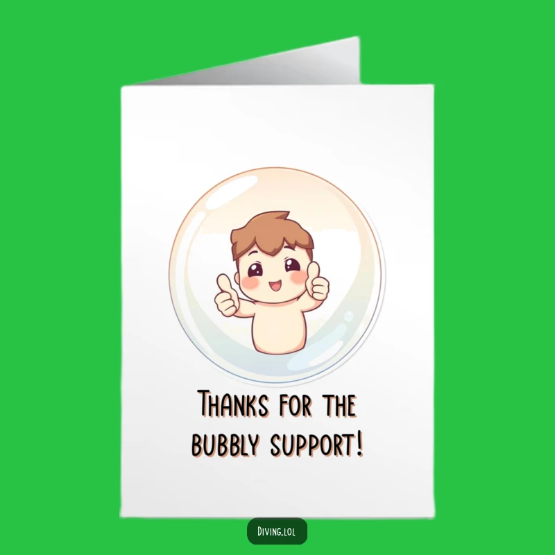 Free Printable Thank You Card: Thumbs Up Bubble, Downloadable Grateful Greeting