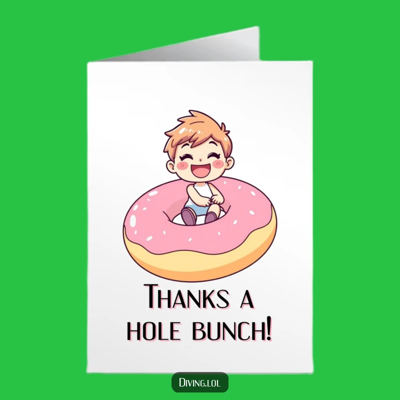 Free Printable Thank You: Donut Rider Smiles!