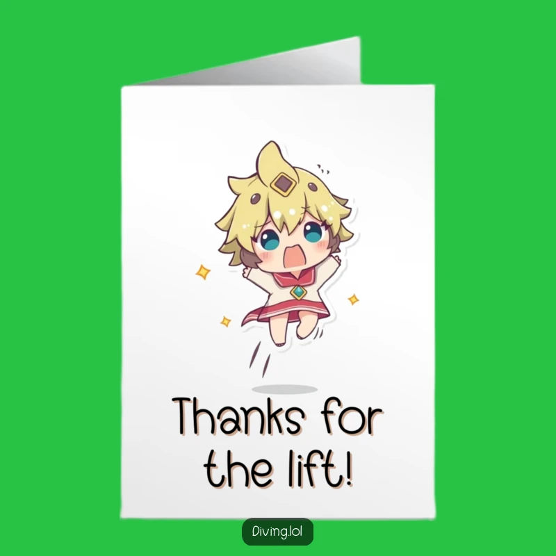 Free Printable Startled Ascender Thank You Card - Funny Surprise Downloadable Gift