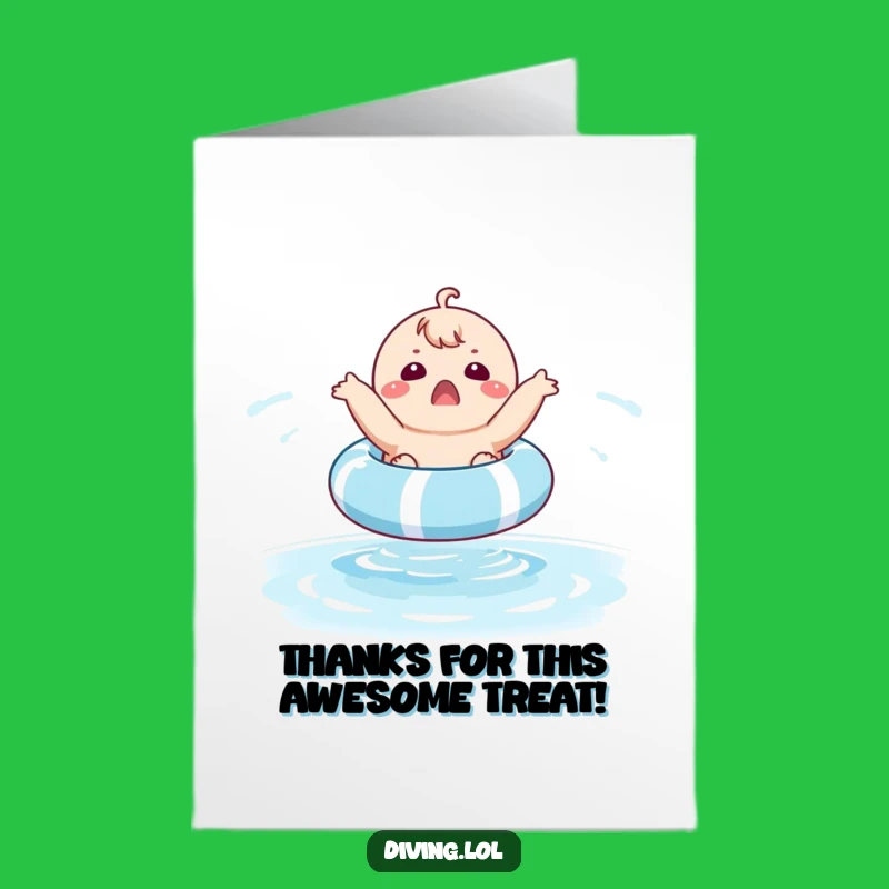 Free Printable Thank You Card: Pool Float Surprise!