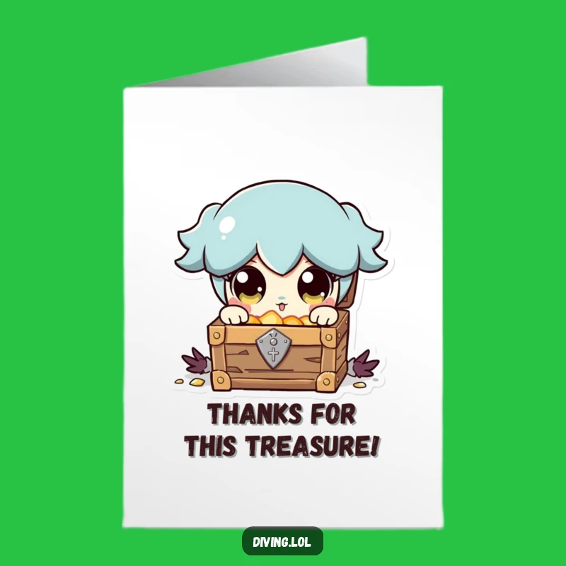 Free Printable Thank You Card: Funny Treasure Discovery - Sweet Downloadable Gift!