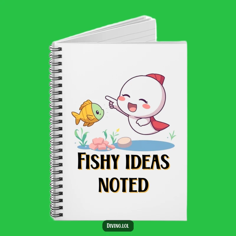 Funny Fish Pointer Notebook: Jot Down Discoveries with an Excited Character, Awesome Funny Gift!