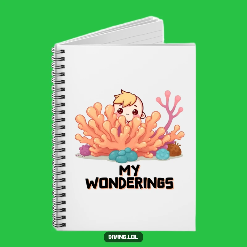 Funny Curious Reef Notebook: Jot Down Your Discoveries, Hilarious Gift