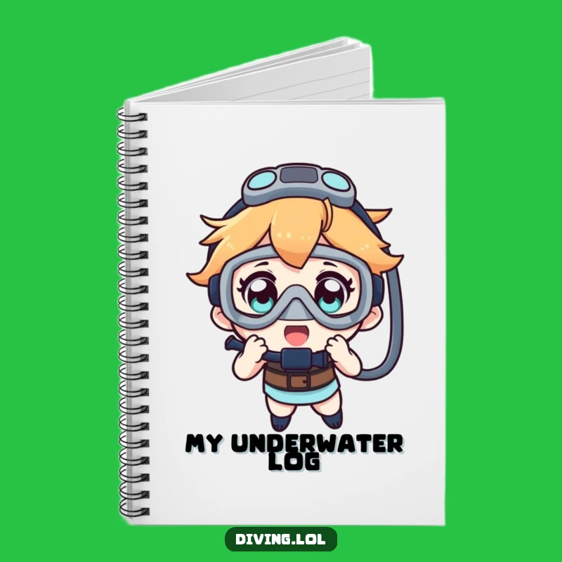 Funny Dive Mask Notebook - Jot Down Your Underwater Ideas