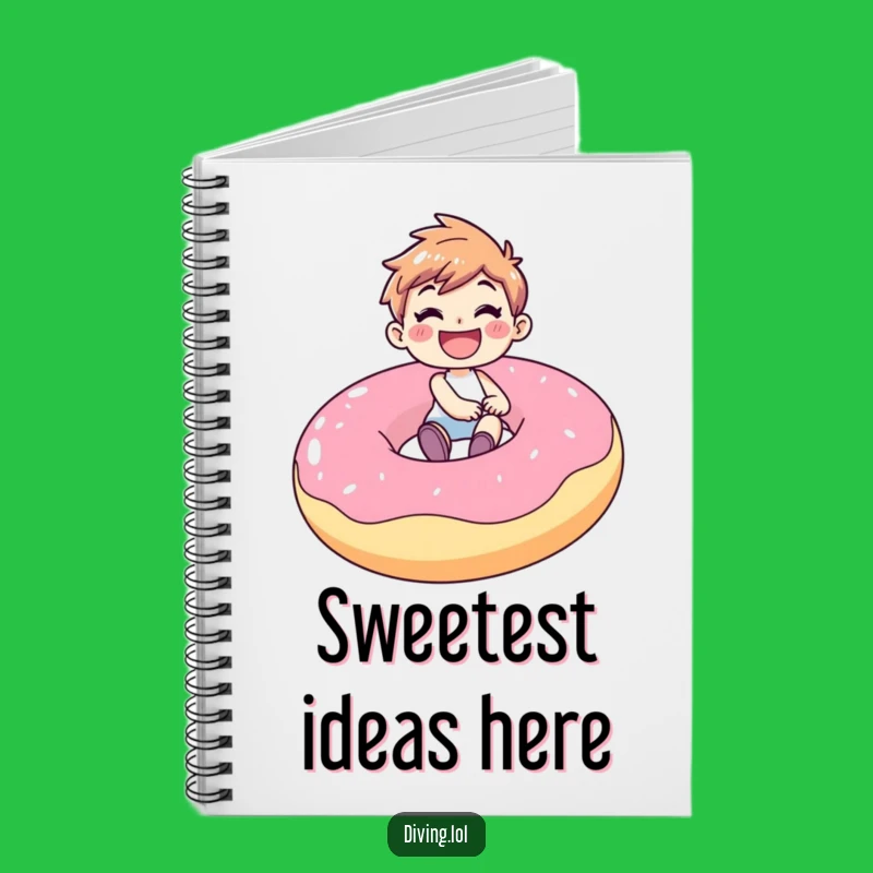 Funny Donut Rider Notebook: Joyful Character Journal, Great Funny Gift