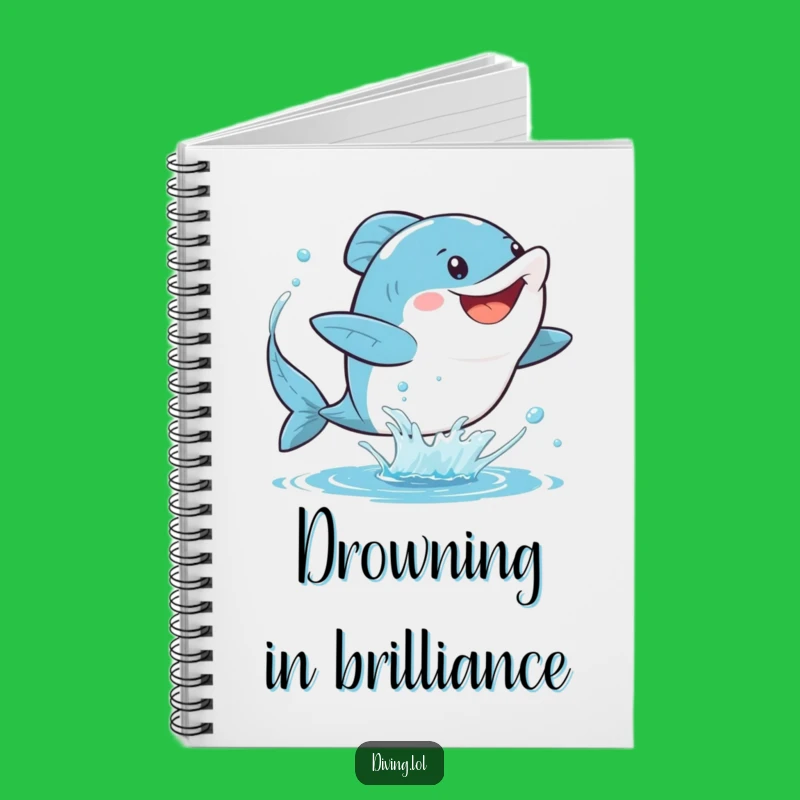 Funny Fins Notebook: Jot Down Ideas with a Splashy Character, Awesome Funny Gift!