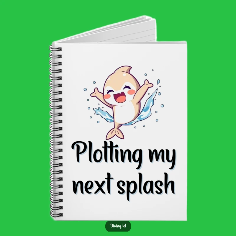 Funny Kicking Fins Notebook: Jot Down Ideas with Splashy Fun, Great Funny Gift