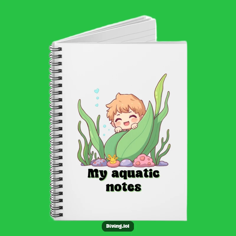 Funny Underwater Peek Notebook: Jot Down Your Mysterious Ideas!