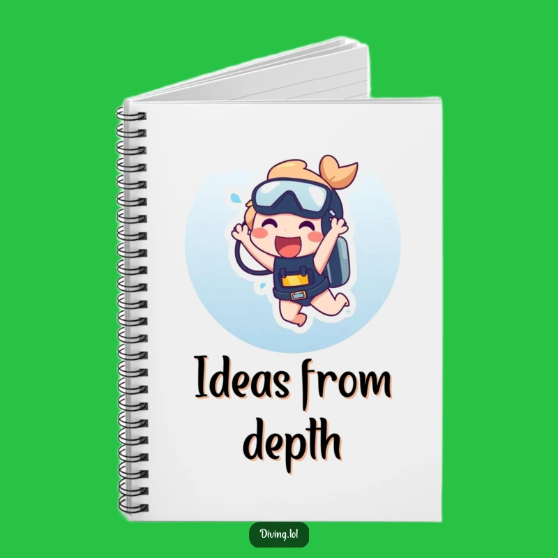Funny Dangling Scuba Notebook: Jot Down Laughs, Great Funny Gift for Divers