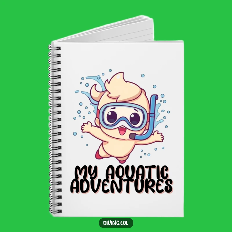 Funny Diving Character Notebook: Dive into Your Thoughts with Fun