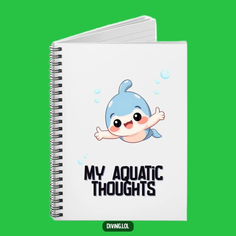 Funny Adorable Swimmer Thumbs Up Notebook - Jot Down Ideas with Humor