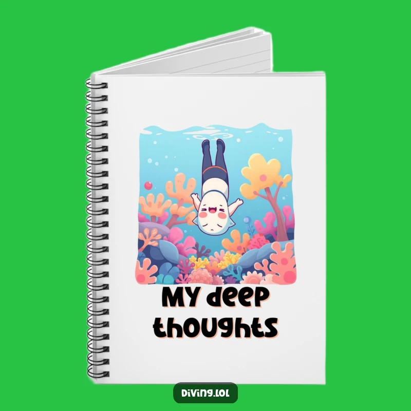 Funny Underwater Notebook - Jot Down Ideas with Aquatic Humor