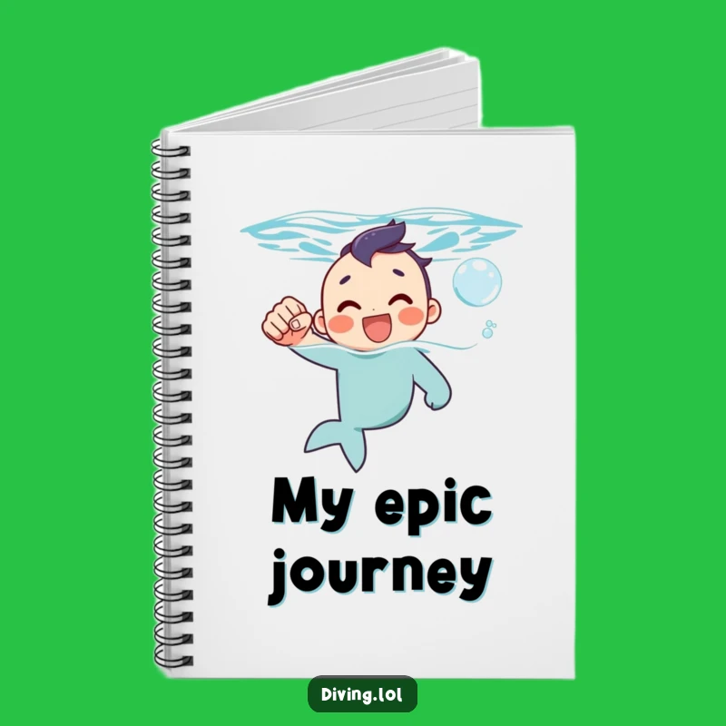 Funny Surfacing Fist Pump Notebook - Record Your Wins