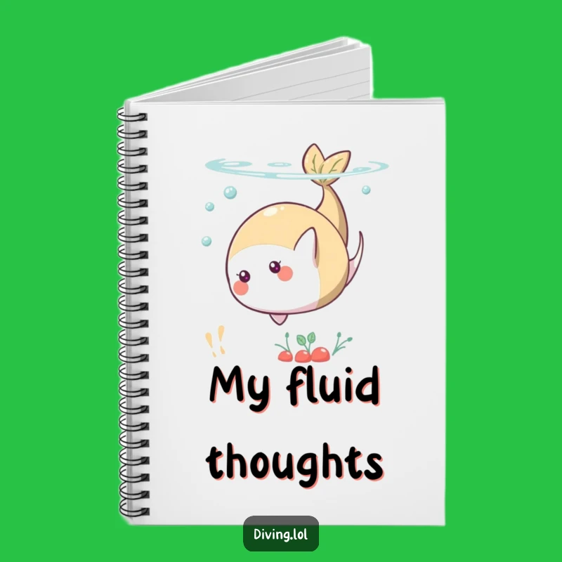 Funny Underwater Somersault Notebook: Jot Down Ideas with Playful Flair