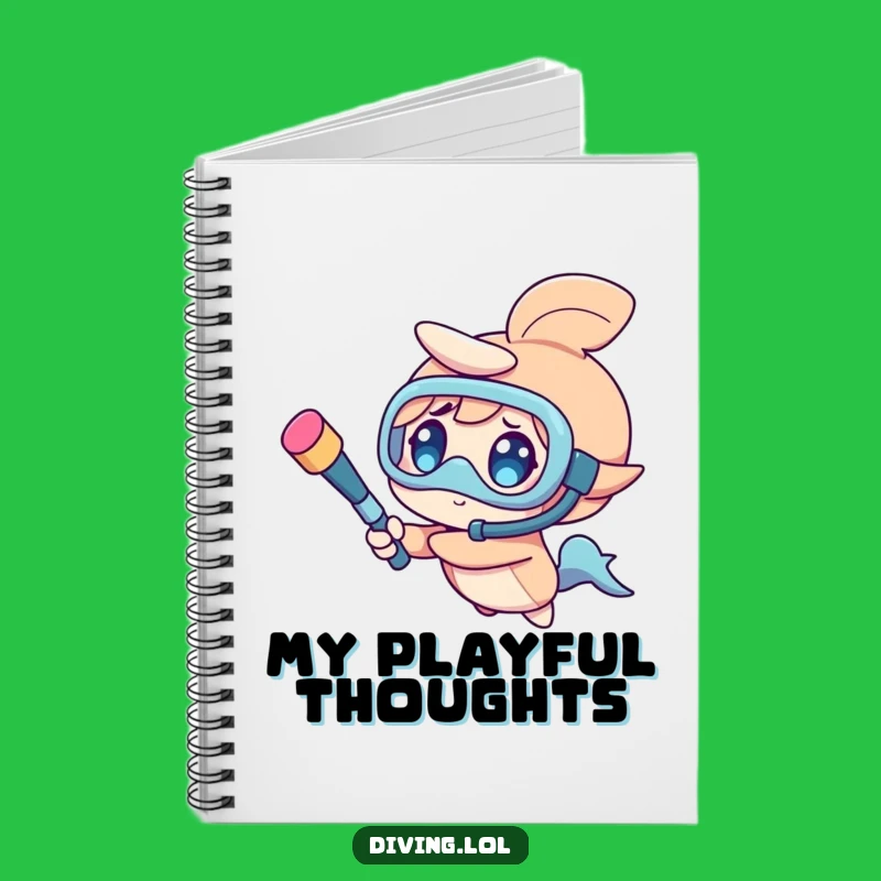 Funny Snorkel Baton Spin Notebook - Jot Down Fun Ideas