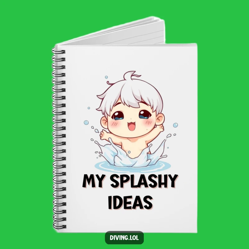 Funny Splashy Fun Thoughts Notebook: Charming Figure's Playful Journal Gift