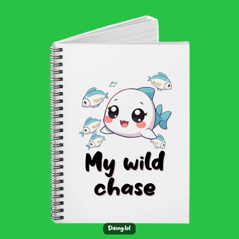 Funny Tiny Fish Chaser Notebook: Jot Down Thoughts with Delight