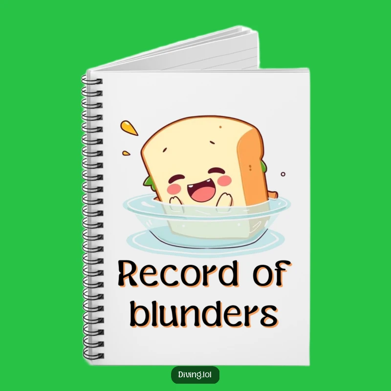 Funny Sandwich Belly Flop Notebook: Jot Down Ideas with Comical Flair