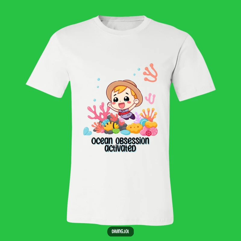 Funny Coral Reef Adventure T-Shirt: Enthusiastic Explorer Discovering the Vibrant Ocean, Great Funny Gift