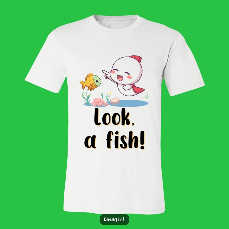 Funny Fish Pointer T-Shirt: Show Your Excitement for Fun Finds, A Fantastic Funny Gift!