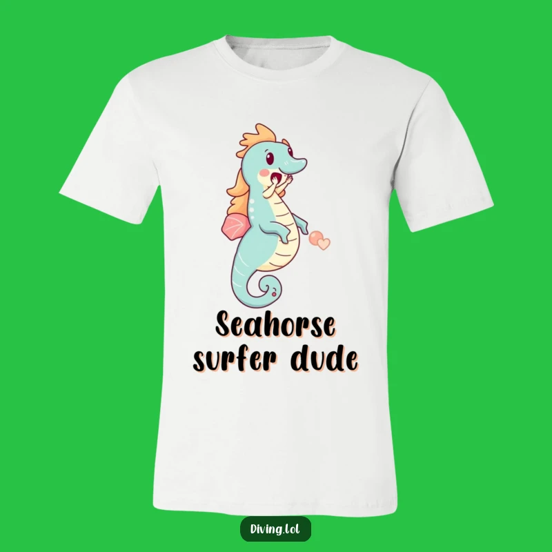 Funny Seahorse Rider T-Shirt: Cute Character's Epic Joyful Ride Tee Gift