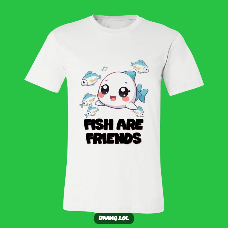 Funny Tiny Fish Chaser T-Shirt: Wear Your Joyful Pursuit