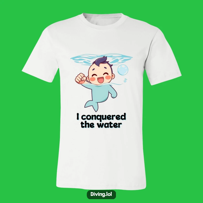 Funny Surfacing Fist Pump T-Shirt - Show Your Underwater Triumph