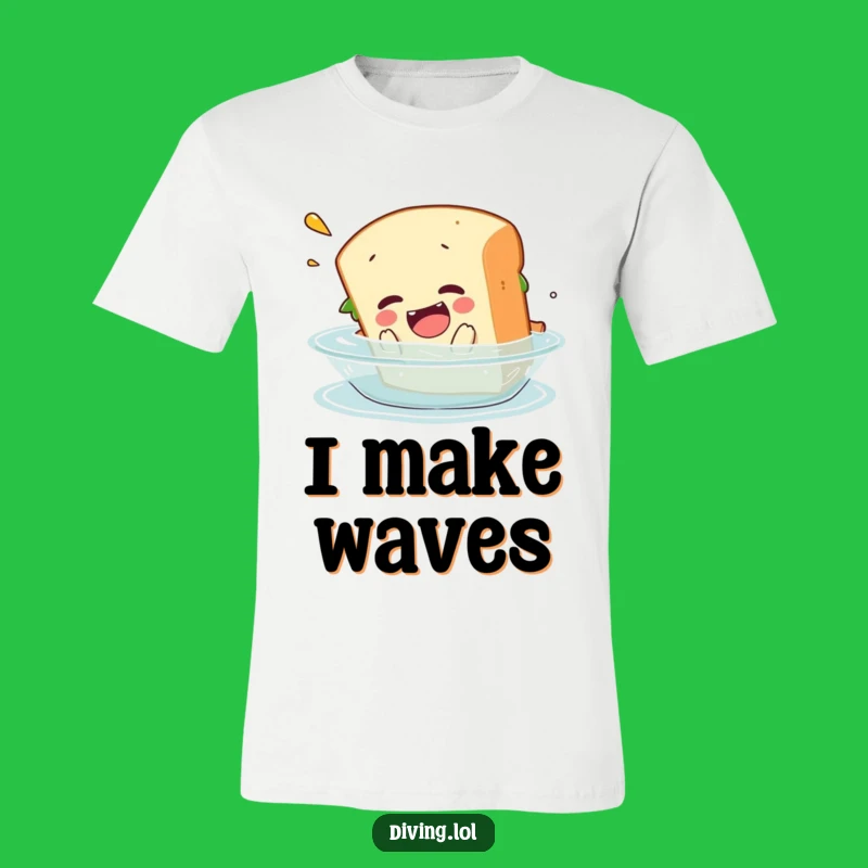 Funny Sandwich Belly Flop T-Shirt: Comical Foodie Tee for Laugh Out Loud Moments