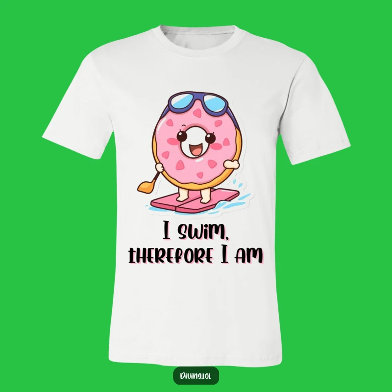 Funny Doughnut Flippers T-Shirt: Hilarious Paddling Character Tee for Him Her