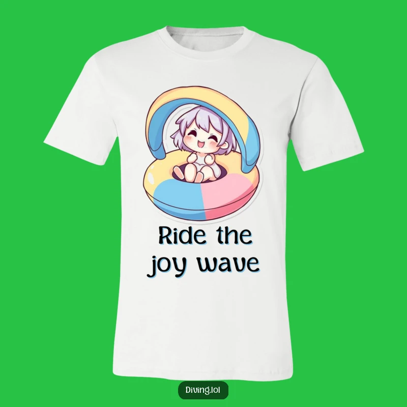 Funny Summer T-Shirt: Joyful Character on Inflatable!