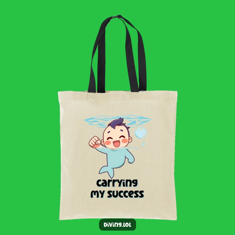 Funny Surfacing Fist Pump Tote Bag - Carry Your Winning Attitude