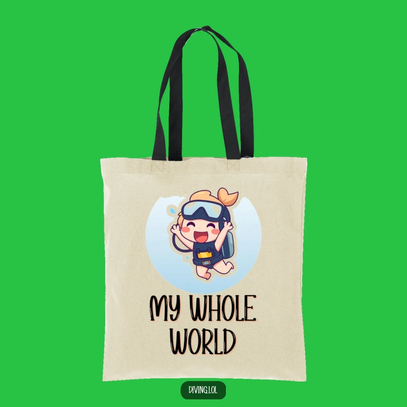 Funny Dangling Scuba Tote Bag: Carry Your Laughs, Practical Funny Gift