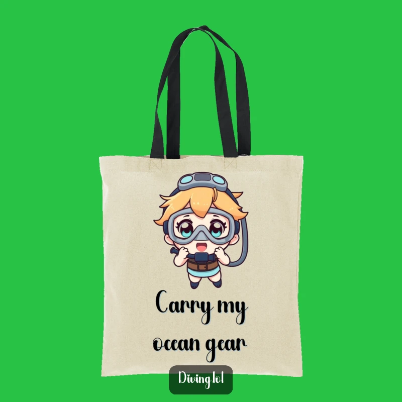 Funny Dive Mask Tote Bag - Carry Your Underwater Dreams