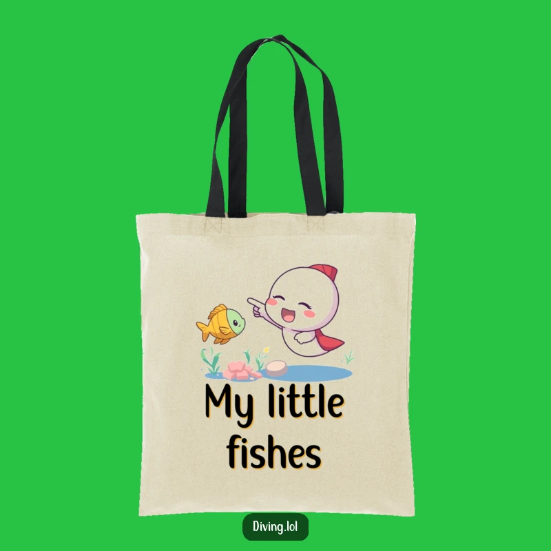 Funny Fish Pointer Tote Bag: Carry Your Discoveries with a Cheerful Character, Brilliant Funny Gift!