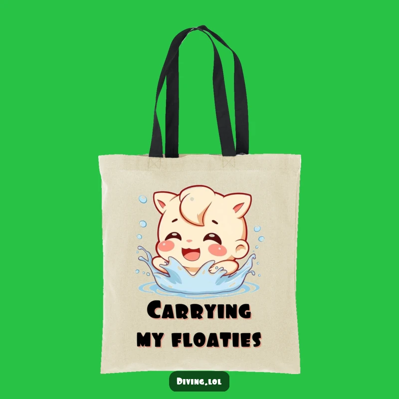 Funny Splash Character Tote Bag: Carry Your Fun Wherever You Go
