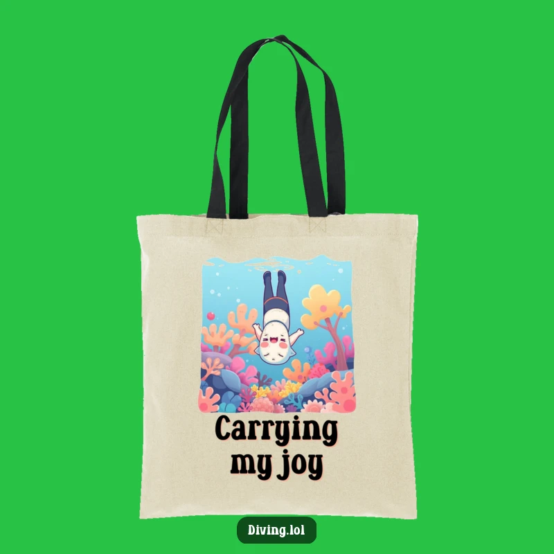 Funny Underwater Tote Bag - Carry Your Essentials with Aquatic Humor